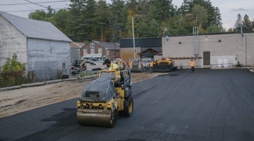 Commercial Asphalt Paving Contractor in the GTA | Totus Group Asphalt paving and compaction work completed by Totus Group for a commercial site in the Greater Toronto Area