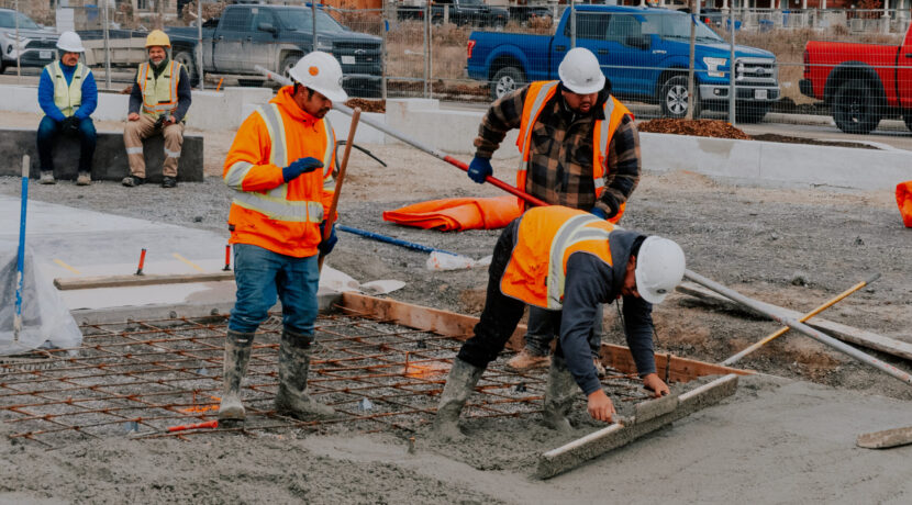 Reinforced concrete installation and finishing Reinforced concrete flatwork by Totus Group in the Greater Toronto Area